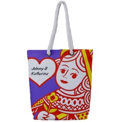 Poker Graphic - Full Print Rope Handle Tote (Small)