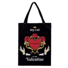 Personalized Cat Valentines - Classic Tote Bag Personalized Cat Valentines - Classic Tote Bag