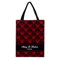 Valentine Plaid Pattern 1 - Classic Tote Bag