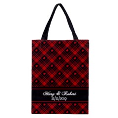 Valentine Plaid Pattern 1 - Classic Tote Bag Valentine Plaid Pattern 1 - Classic Tote Bag