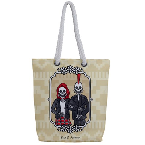 Full Print Rope Handle Tote (Small) 