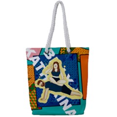 Colorful Couple - Full Print Rope Handle Tote (Small)