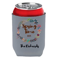 Personalized Hello Spring Family Name - Can Cooler