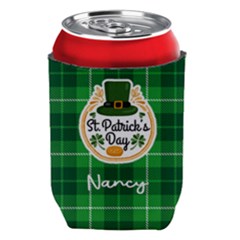 Personalized St Patricks Day Pattern Name - Can Cooler