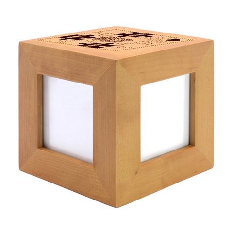 Wood Photo Frame Cube 