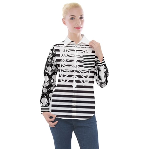 Women s Long Sleeve Pocket Shirt 