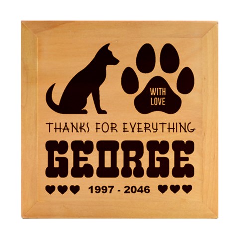 Wood Photo Frame Cube 