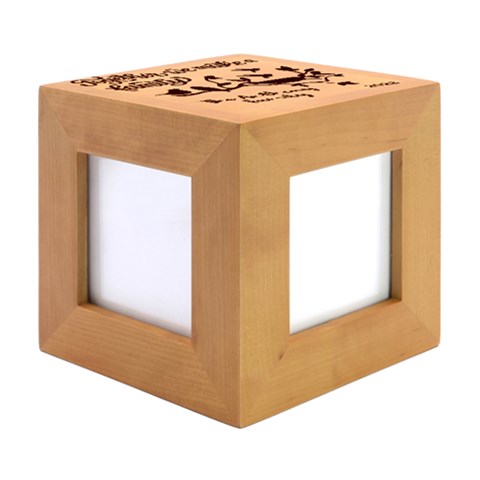 Wood Photo Frame Cube 