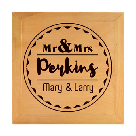 Wood Photo Frame Cube 