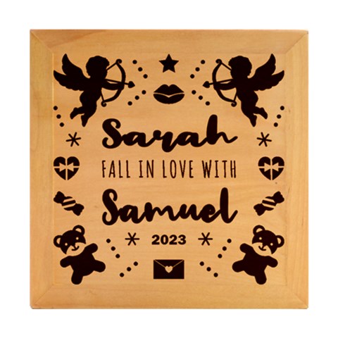 Wood Photo Frame Cube 