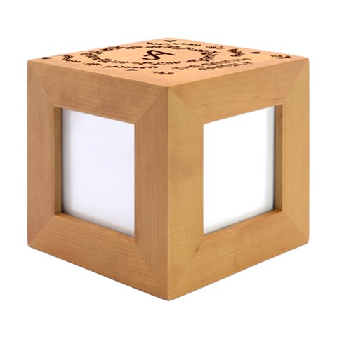 Wood Photo Frame Cube 