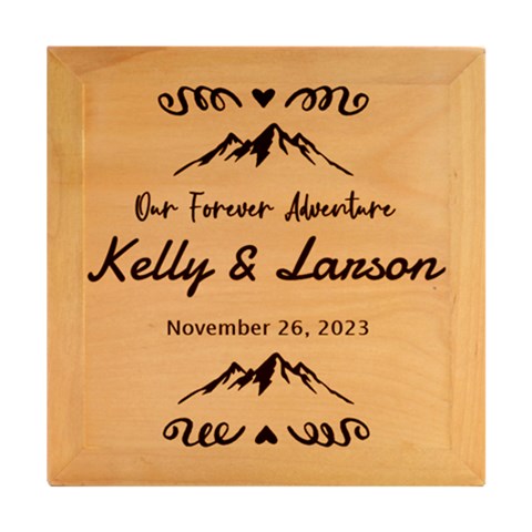 Wood Photo Frame Cube 