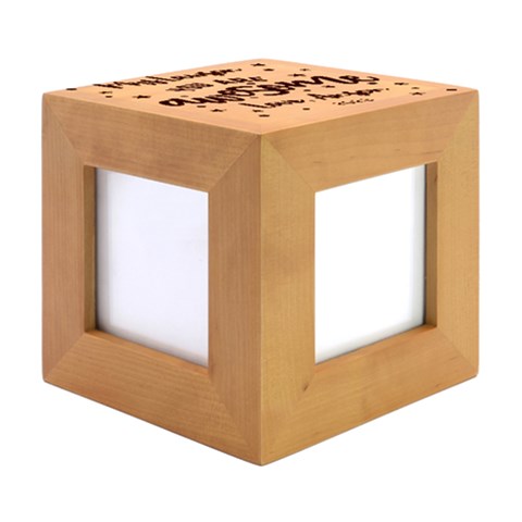 Wood Photo Frame Cube 