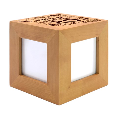 Wood Photo Frame Cube 