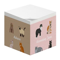Personalized Name Cat Pattern - Paper Note Cube Personalized Name Cat Pattern - Paper Note Cube