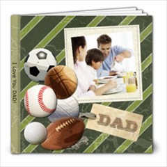 Fathers Day Dad Sports Book - 8x8 Photo Book (20 pages)