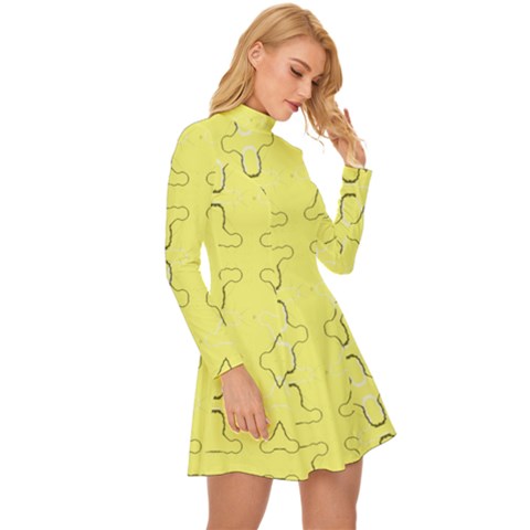 Long Sleeve Velour Longline Dress 