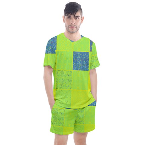 Men s Mesh T-Shirt and Shorts Set 