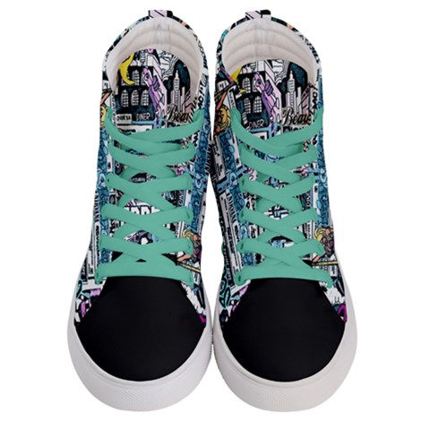 Women s Hi-Top Skate Sneakers 