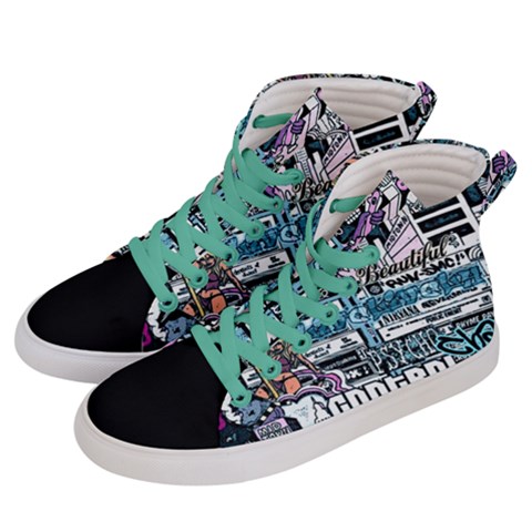 Women s Hi-Top Skate Sneakers 