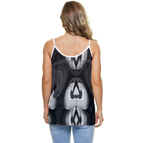Casual Spaghetti Strap Chiffon Top 