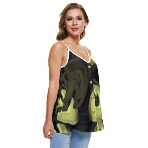 Casual Spaghetti Strap Chiffon Top 