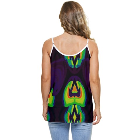 Casual Spaghetti Strap Chiffon Top 
