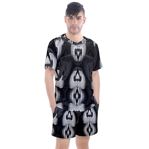 Men s Mesh T-Shirt and Shorts Set 