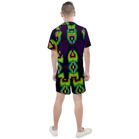 Men s Mesh T-Shirt and Shorts Set 