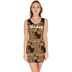 Personalized Egypt Cat Name - Bodycon Dress