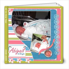 ALL In One Year - 8x8 Photo Book (20 pages)
