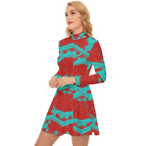 Long Sleeve Velour Longline Dress 