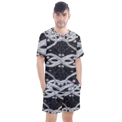 Men s Mesh T-Shirt and Shorts Set 