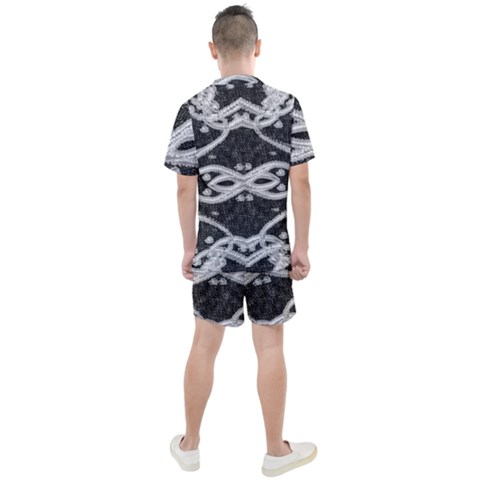 Men s Mesh T-Shirt and Shorts Set 