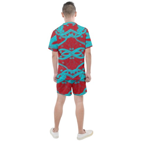 Men s Mesh T-Shirt and Shorts Set 