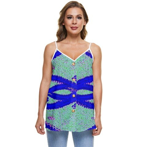Casual Spaghetti Strap Chiffon Top 
