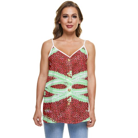 Casual Spaghetti Strap Chiffon Top 