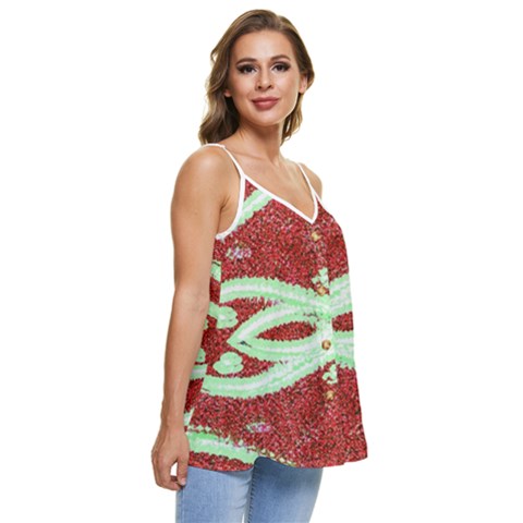 Casual Spaghetti Strap Chiffon Top 