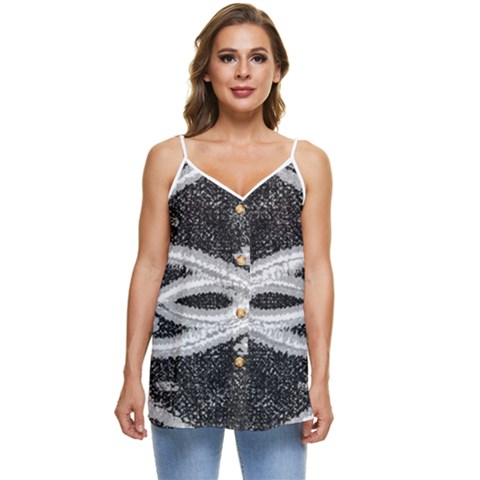 Casual Spaghetti Strap Chiffon Top 