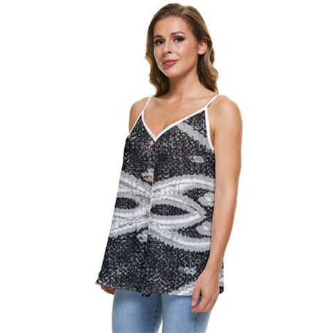 Casual Spaghetti Strap Chiffon Top 