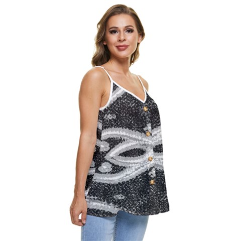 Casual Spaghetti Strap Chiffon Top 