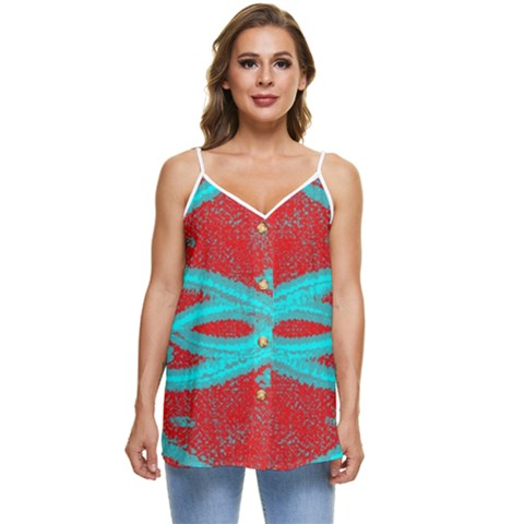 Casual Spaghetti Strap Chiffon Top 