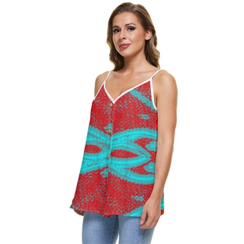 Casual Spaghetti Strap Chiffon Top 