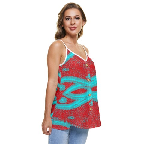 Casual Spaghetti Strap Chiffon Top 