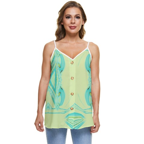 Casual Spaghetti Strap Chiffon Top 