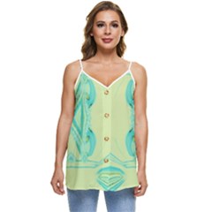 Casual Spaghetti Strap Chiffon Top