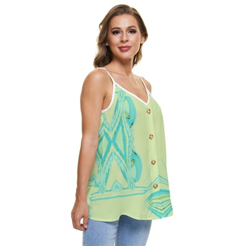 Casual Spaghetti Strap Chiffon Top 