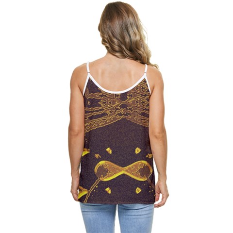 Casual Spaghetti Strap Chiffon Top 