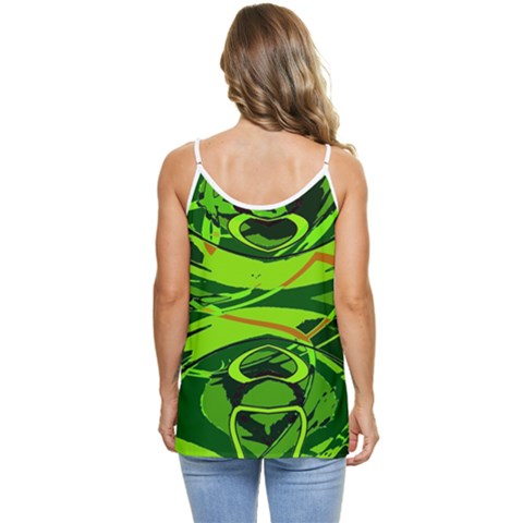 Casual Spaghetti Strap Chiffon Top 