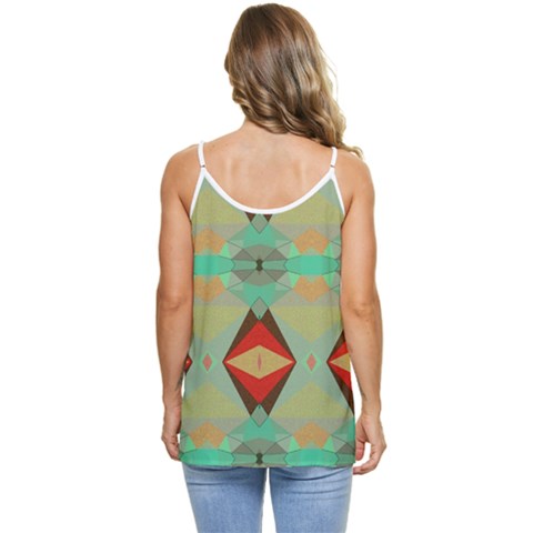 Casual Spaghetti Strap Chiffon Top 